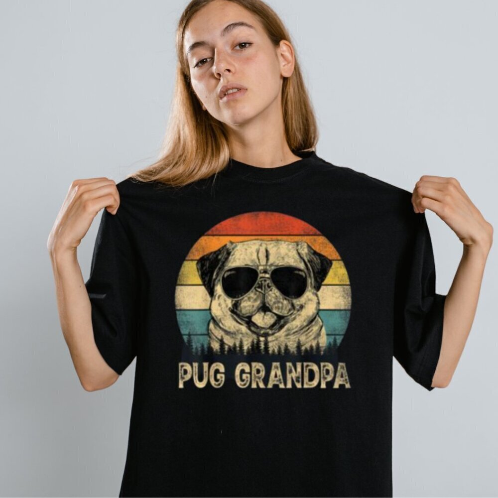 Pug Grandpa Shirt Dog Grandpa Shirt Best Pug Grandpa Shirt